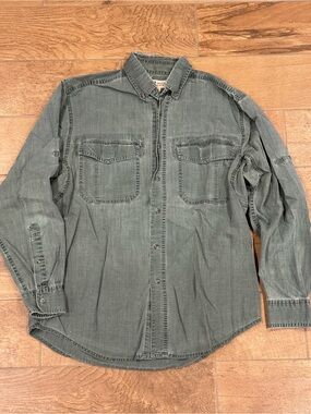 Faded Glory Originals Dual Pocket Button Up Shirt